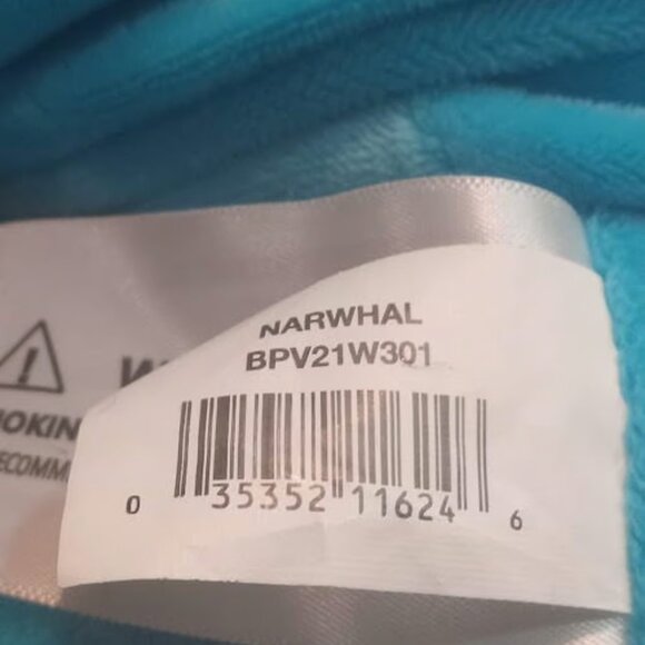 Narwhal Whale 40" Plush Stuffed Animal Toy Narwhale Pre Owned Rainbow Belly - Picture 6 of 7